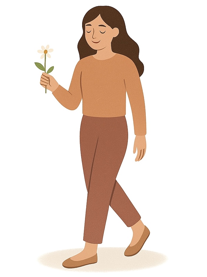 Pessoa meditando em posição confortável.