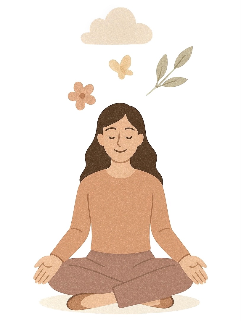 Pessoa sentada em poltrona falando com balão de coração.