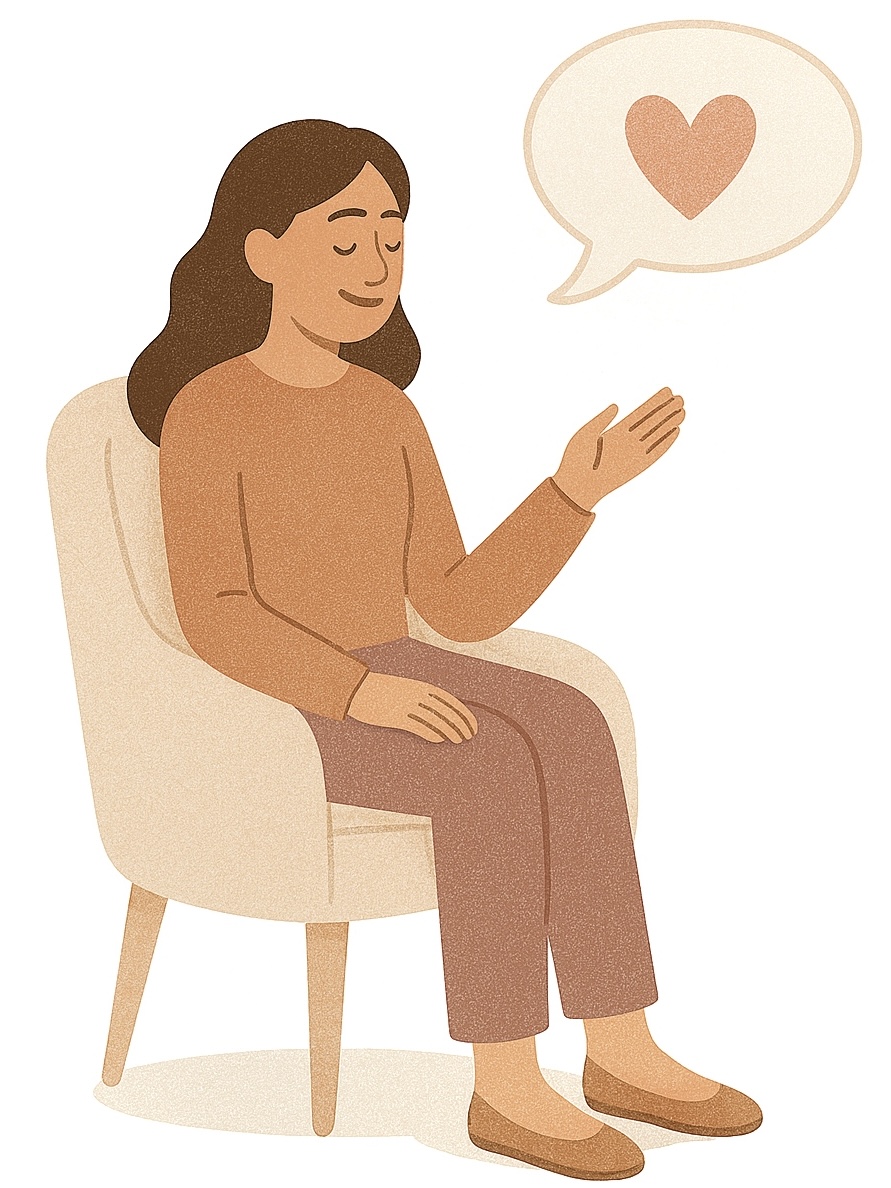 Pessoa caminhando com uma flor na mão.